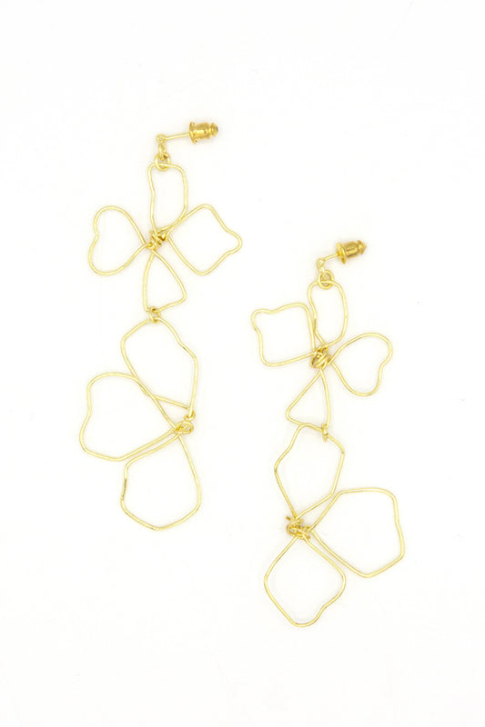 Continuous Line Art Earrings - Wildflower Fair Anita