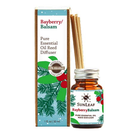 1 oz BayBerry Balsam Pure Essential Oil Reed Diffuser SunLeaf Naturals