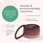 KOOSHOO - Plastic-free Round Hair Ties - Mondo 8-pack - Golden Fibres KOOSHOO