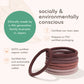 Plastic-free Organic Hair Ties - Medium to Thick Hair, Black