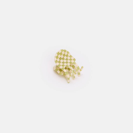 Mini Claw in Olive Check CHUNKS