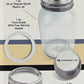 MASON JAR WITH SHAKER LID
