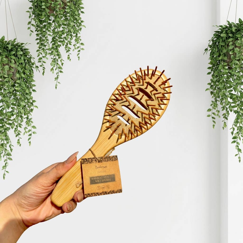 Bamboo Vented Wet Hair Brush | NEW