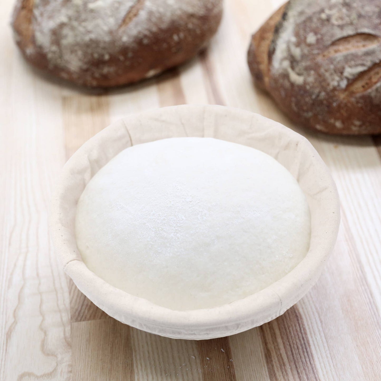 Round Rattan Bread Proofing Basket and Liner Breadtopia