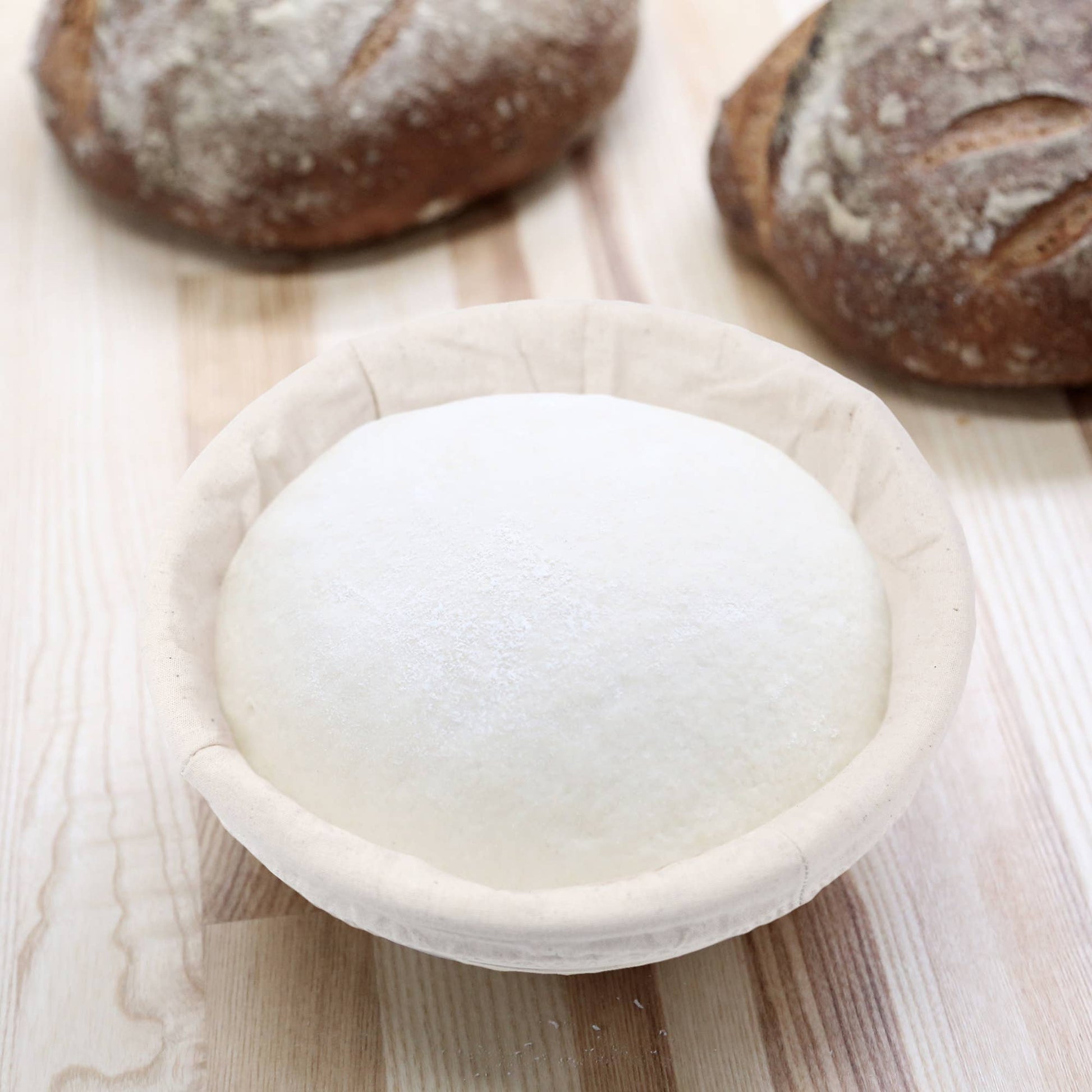 Round Rattan Bread Proofing Basket and Liner Breadtopia