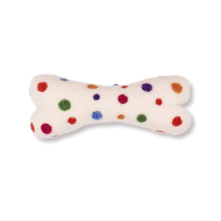 Eco Wool Dog Bones/Toys Tie-Dyed (Fair Trade) Ethical Global