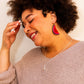 Beaded Fruit Earrings - Watermelon Fair Anita