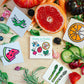 Farm To Table Mini Coloring Book - Fruits & Veggies Themed