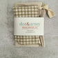 Stripe and Check Bread Makers Set, bread bag & bowl cover Dot and Army