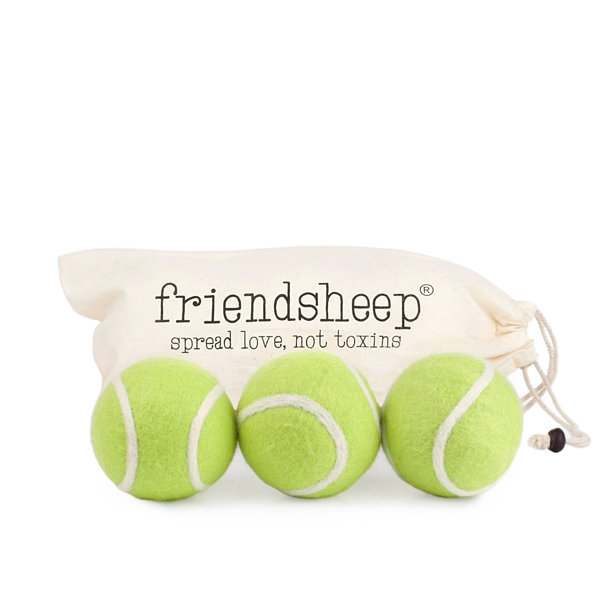 Tennis Eco Wool Dryer Balls - GRAND SLAM Friendsheep