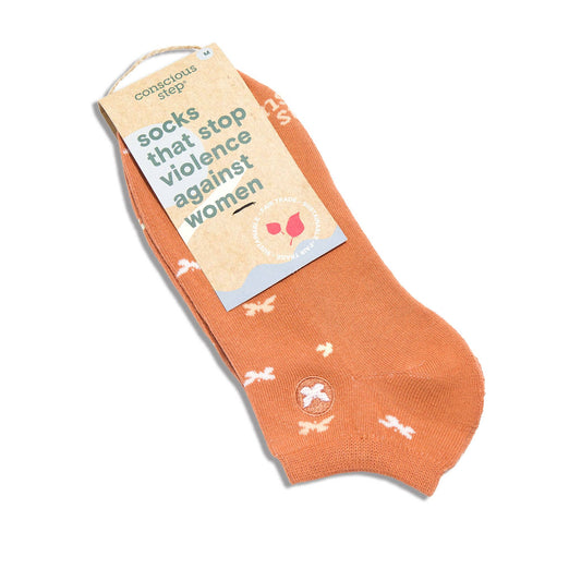 Ankle Socks that Stop Violence Against Women Conscious Step