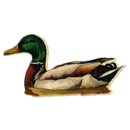 Bamboo Wood Stickers - Floating Duck Bamboo Wood Stickers