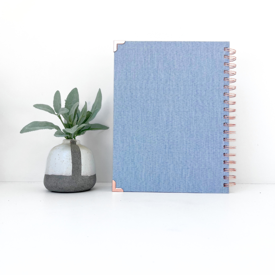 2025 Planner | Blue Monthly Weekly Eco Fair Trade Planner Paper Baristas