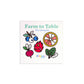 Farm To Table Mini Coloring Book - Fruits & Veggies Themed