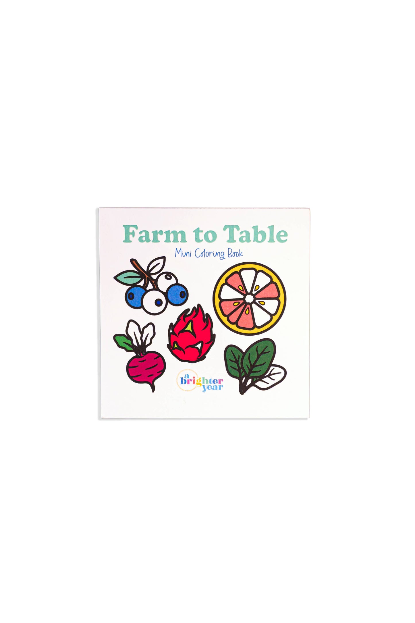 Farm To Table Mini Coloring Book - Fruits & Veggies Themed