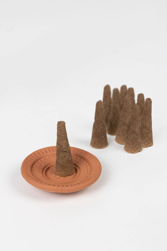 Ten Thousand Villages - * Sandalwood Cone Incense Set Ten Thousand Villages