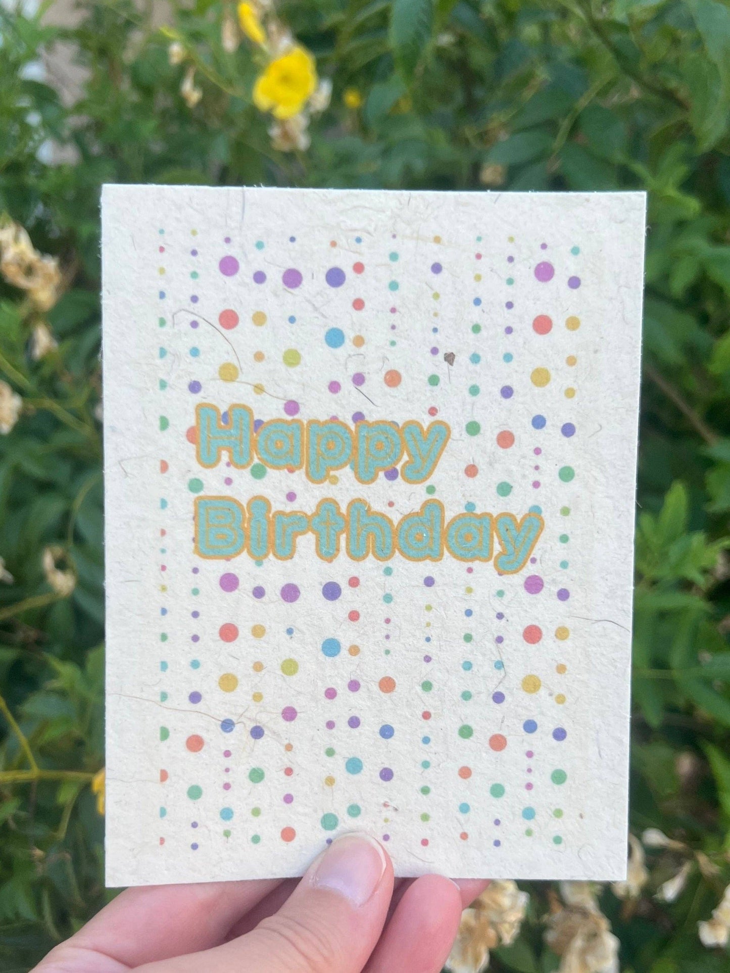 Happy Birthday || Hand-Drawn Seed Paper Greeting by Marissa Kay || MO3 Marissa Kay Co