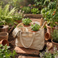 Multi-Pocket 100% Cotton Garden Tote – Natural