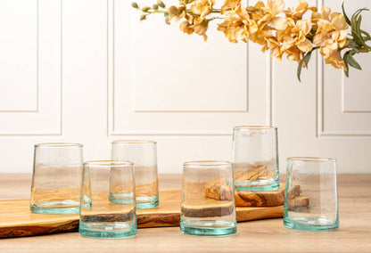 Recycled Moroccan Cone Glassware Verve Culture
