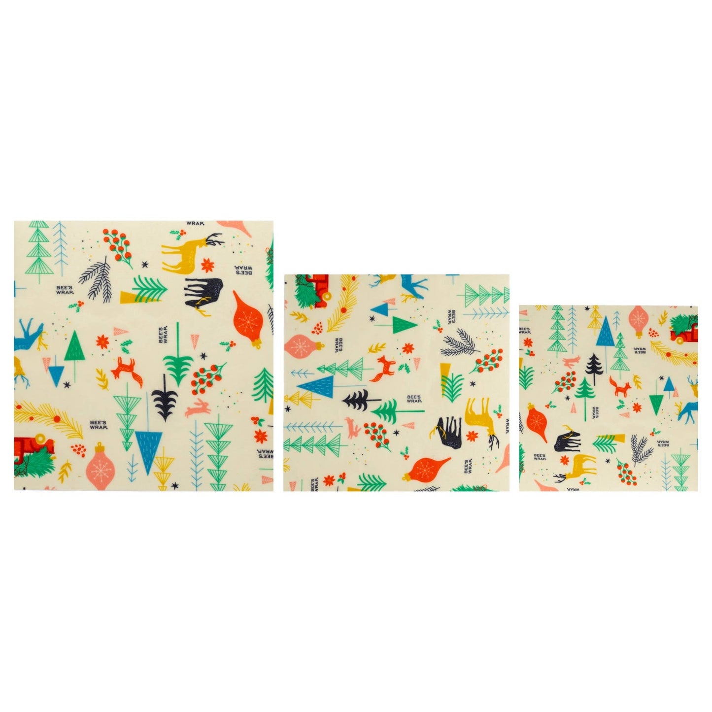 Winter Wonderland Assorted 3 Pack, Reusable Food Wraps Bee's Wrap