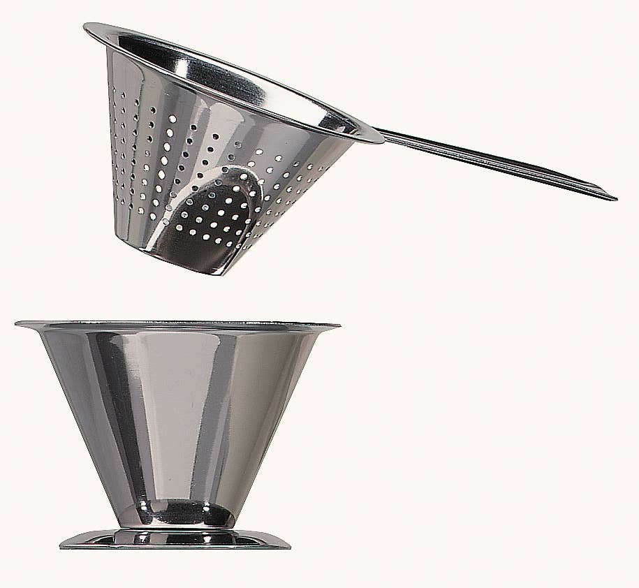 Traditional Tea Strainer with Cup