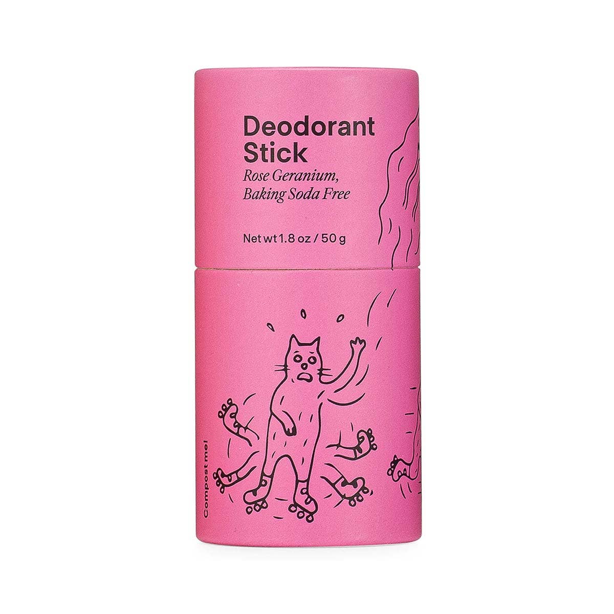 Rose Geranium Baking Soda Free Deodorant Stick Meow Meow Tweet