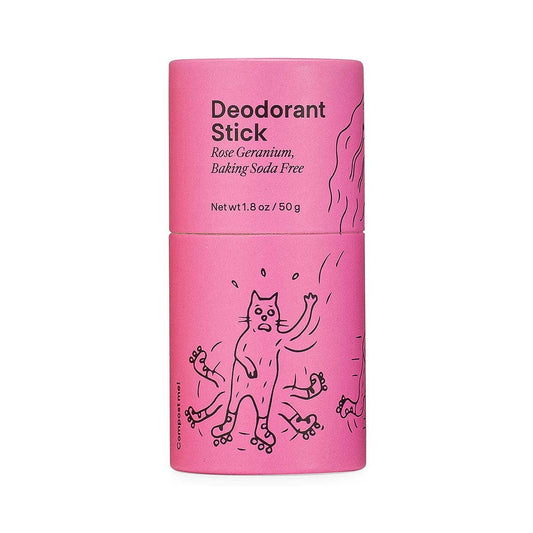Rose Geranium Baking Soda Free Deodorant Stick Meow Meow Tweet