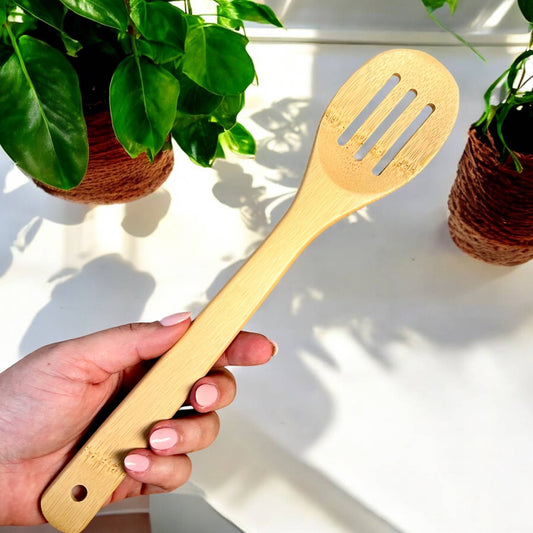 Bamboo Kitchen Utensil | Slotted Spoon Bamboo Switch