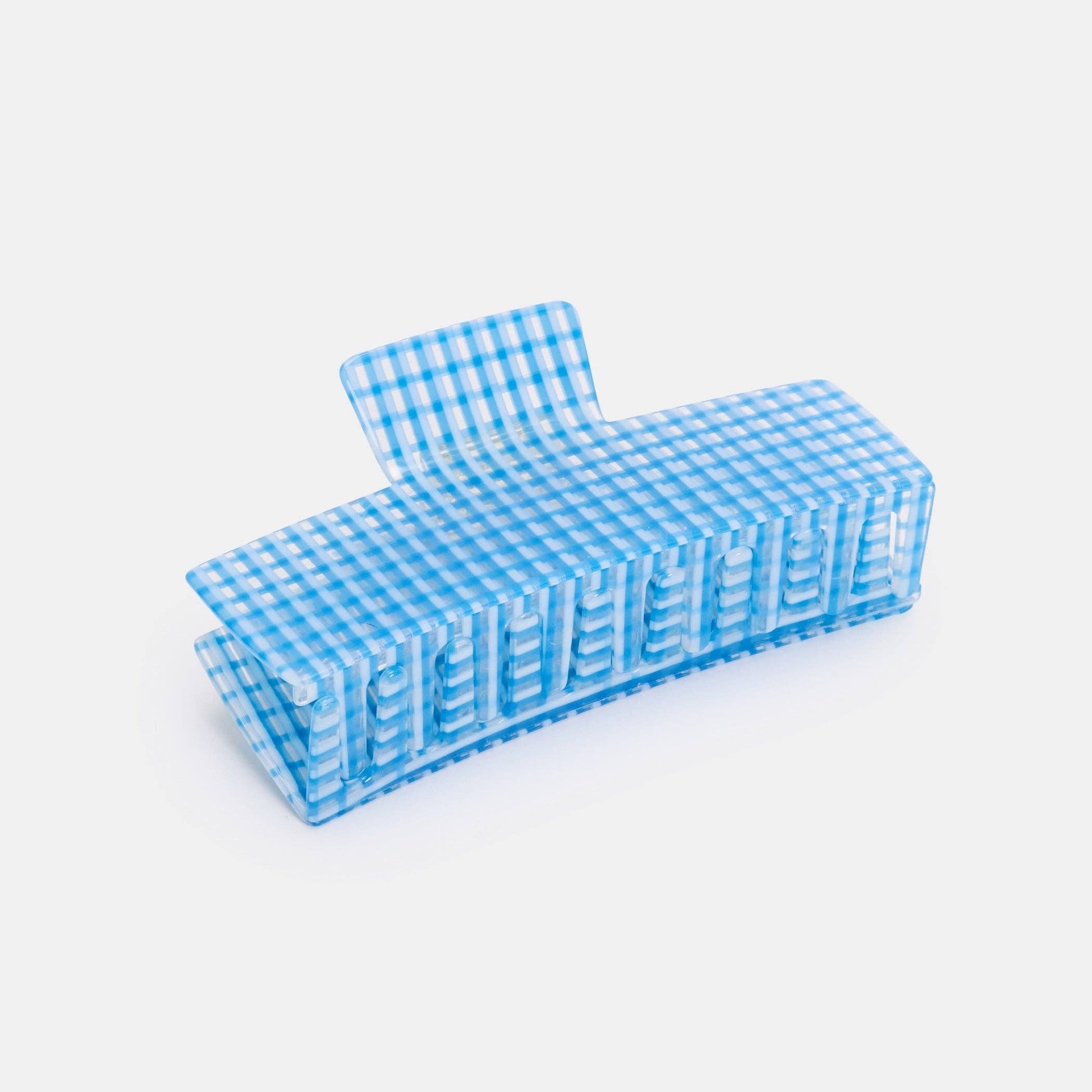 Jumbo Box Claw in Blue Lattice CHUNKS