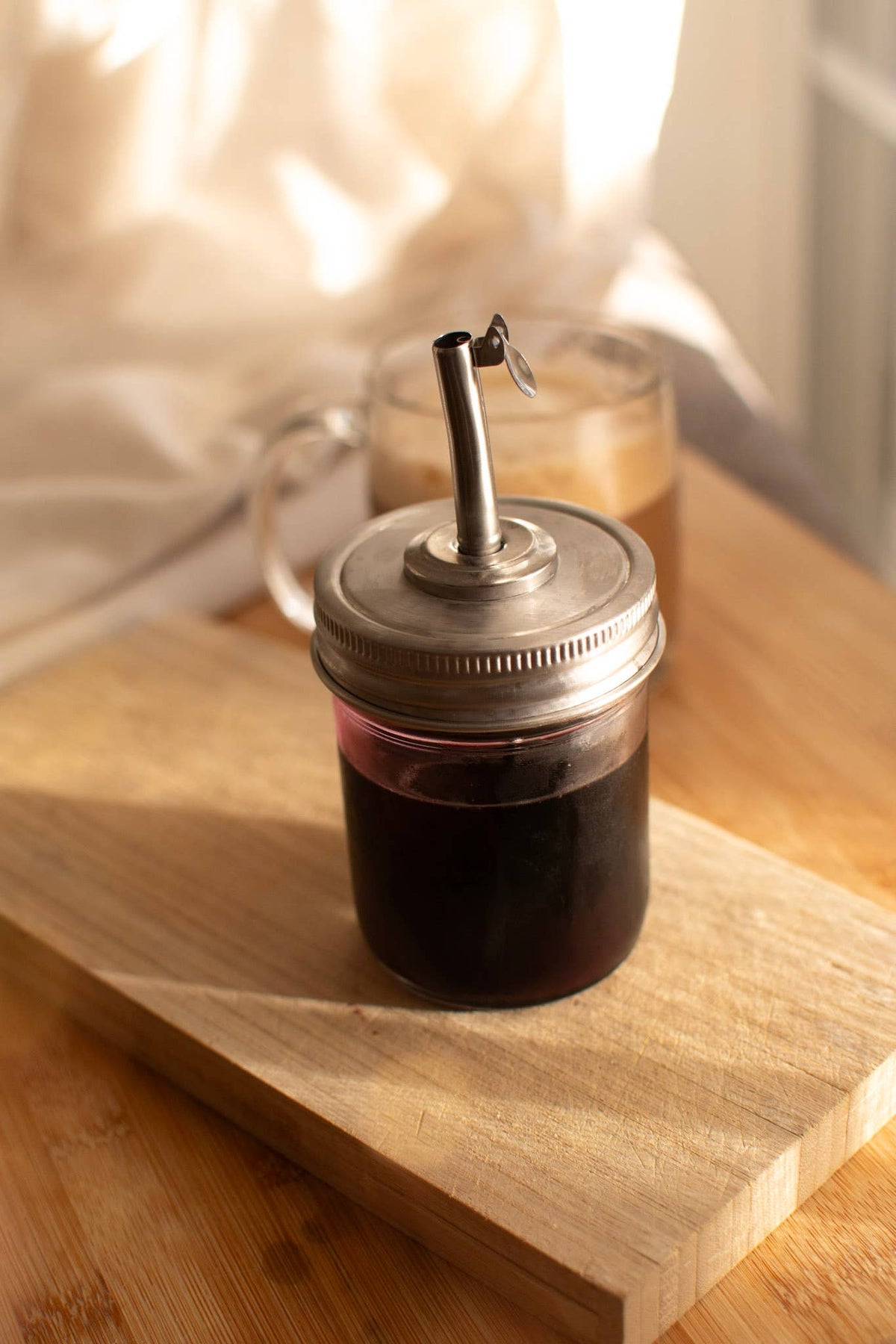 Mason Jar - Self closing pour spout Zefiro