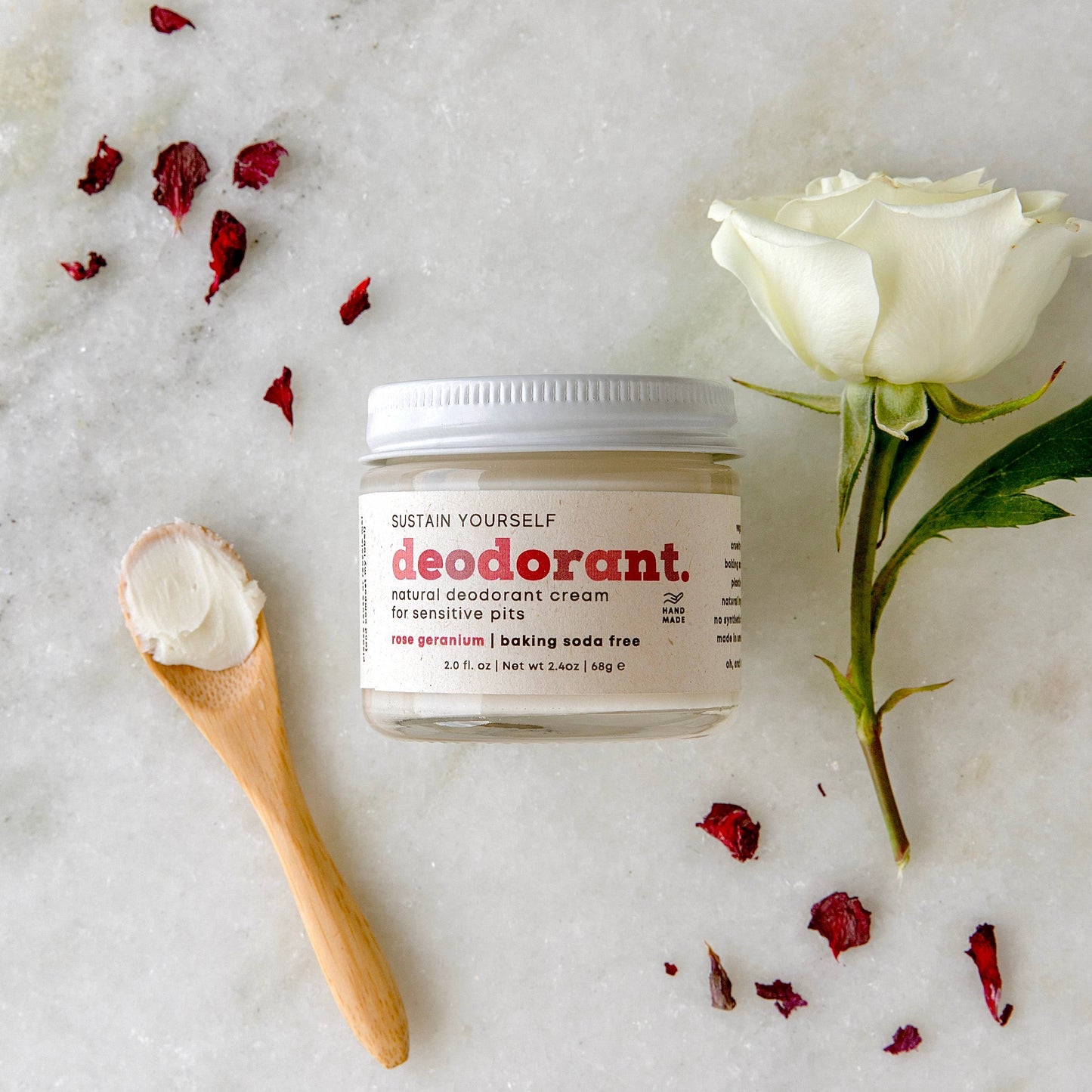 Rose Geranium Deodorant Cream Sustain Yourself