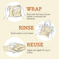 Bee's Wrap - New! Assorted 5 Pack - Honeycomb Bee's Wrap
