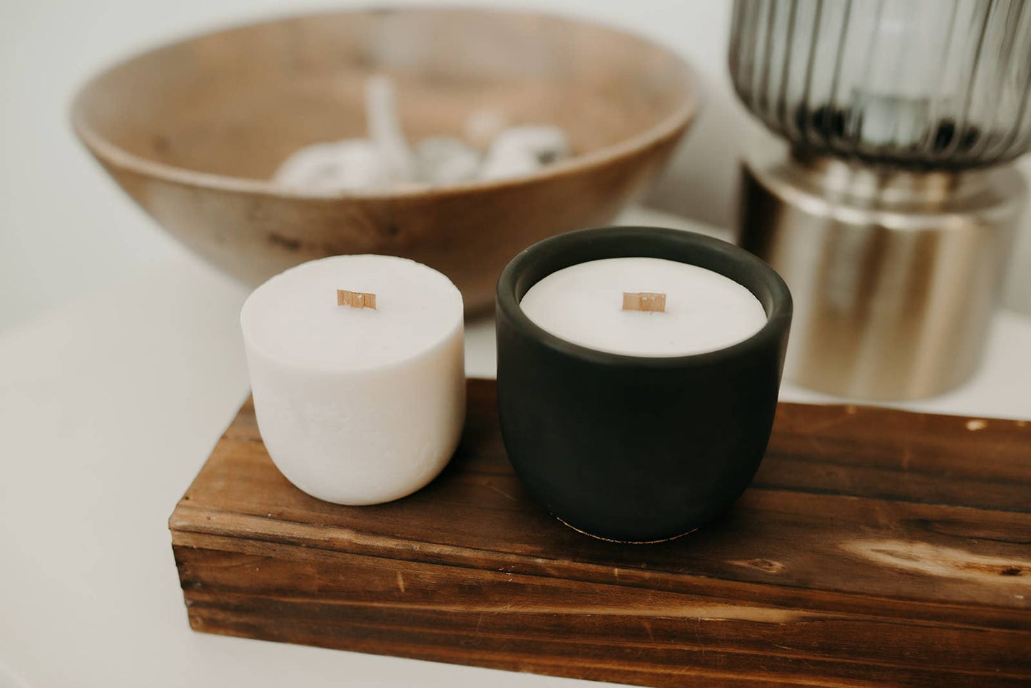 The Black Out Co. - 8 oz Soy Wax Candle Refills: Roasted Chestnuts + Rum The Black Out Co.