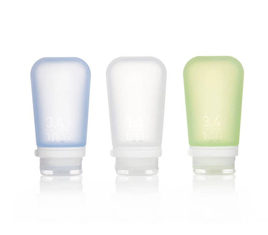 GoToob+ 3-Pack Refillable Silicone Travel Bottles humangear