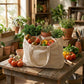 Multi-Pocket 100% Cotton Garden Tote – Natural