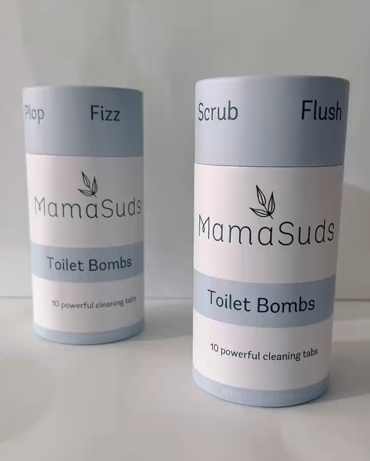 Toilet Bomb Cleaning Tabs MamaSuds | Non-toxic Household Cleaners + Real Soap