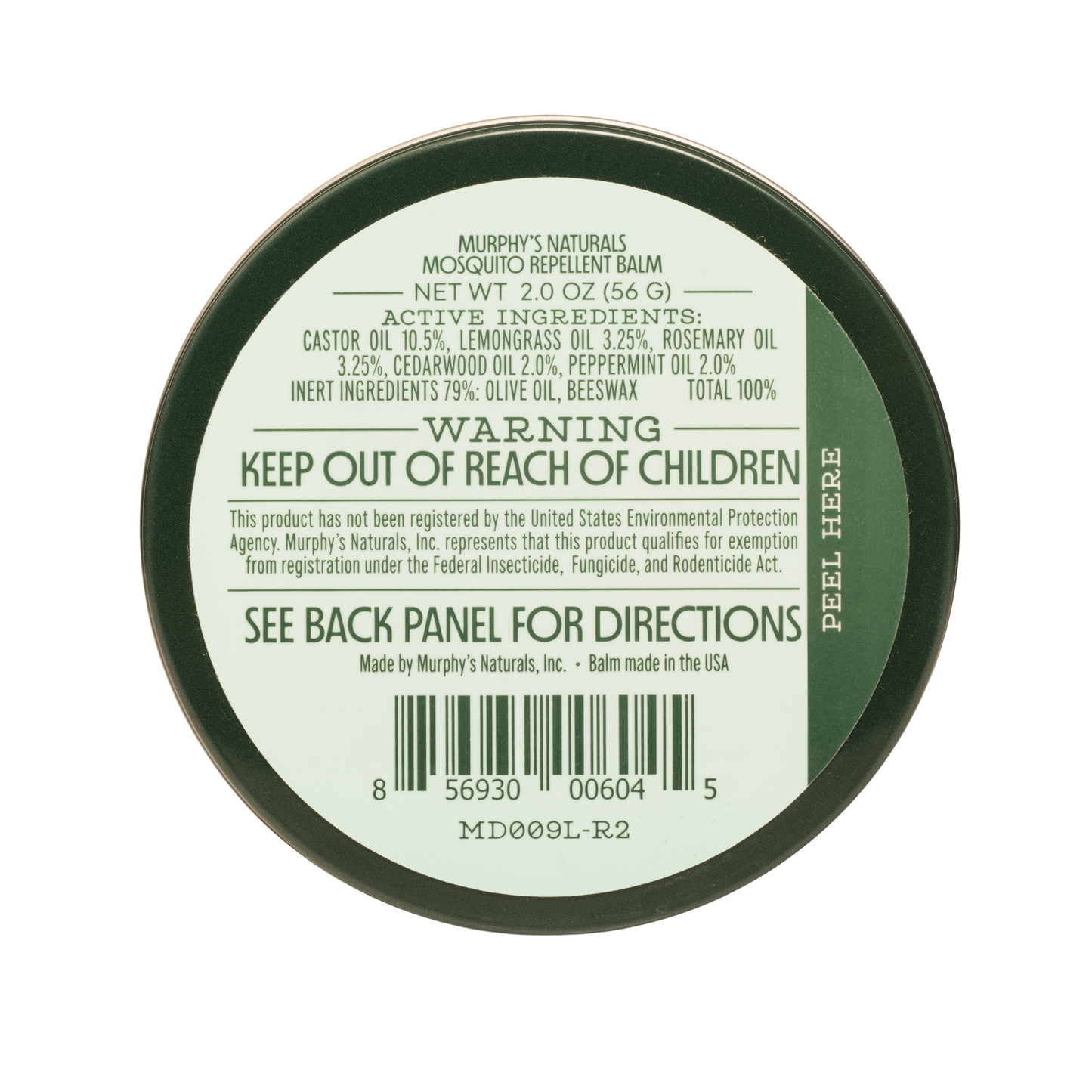 Murphy's Naturals - Mosquito Repellent Balm Tins (2oz) - Display of 12 Murphy's Naturals