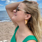 Citrus Fruit Slice Beaded Earrings - Orange or Lime Fair Anita