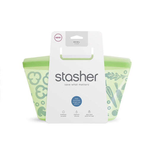 Stasher - 4 cups Green Stasher