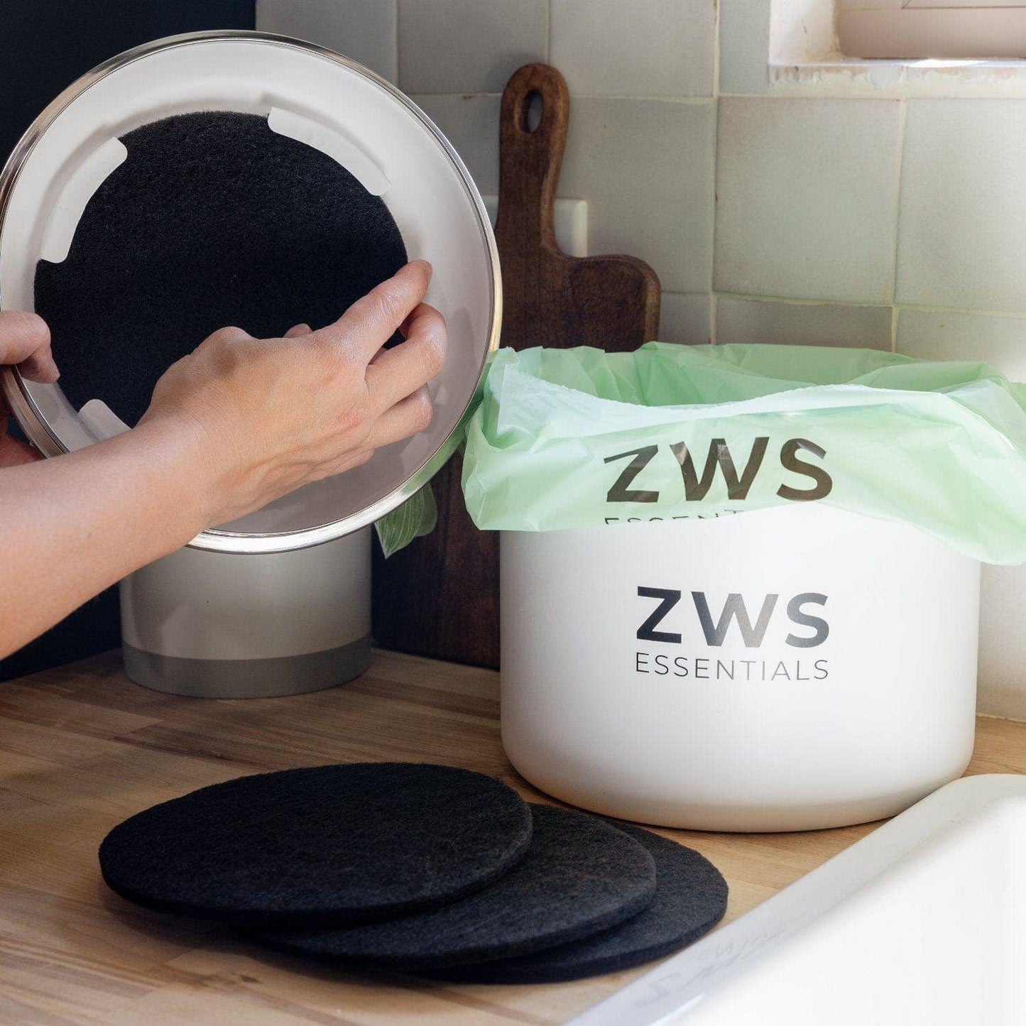 Countertop Compost Bin Replacement Filter Pack ZWS Essentials