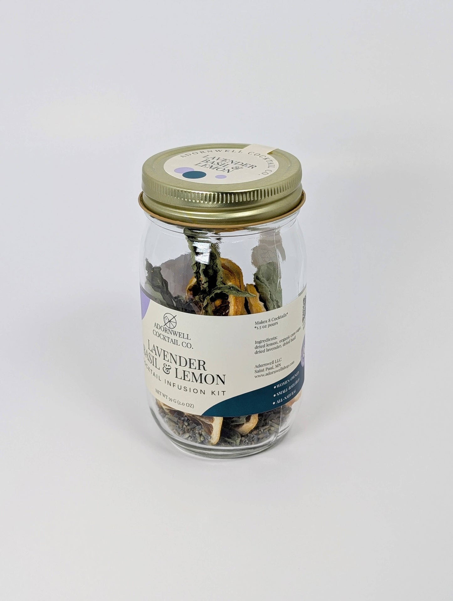 Lavender Basil & Lemon Cocktail Infusion Kit