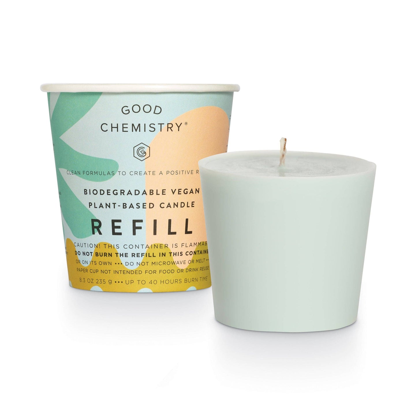 Sea Salt + Soothe Biodegradable Candle Refill Good Chemistry