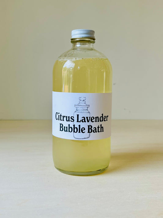 Bubble Bath Citrus Lavender (16oz) with Jar Deposit Rustic Strength