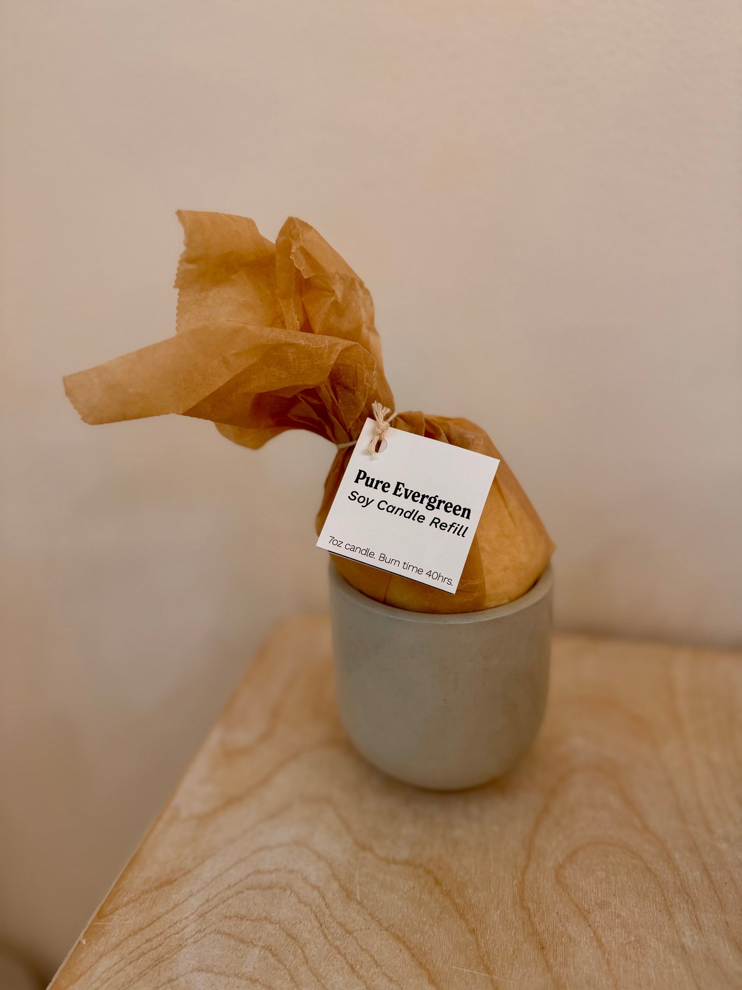 Hand Poured Soy Wax Candle Refills Evergreen Collective