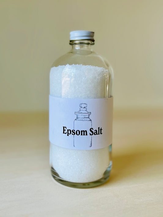 Epsom Salt (16oz) with Jar Deposit Rustic Strength