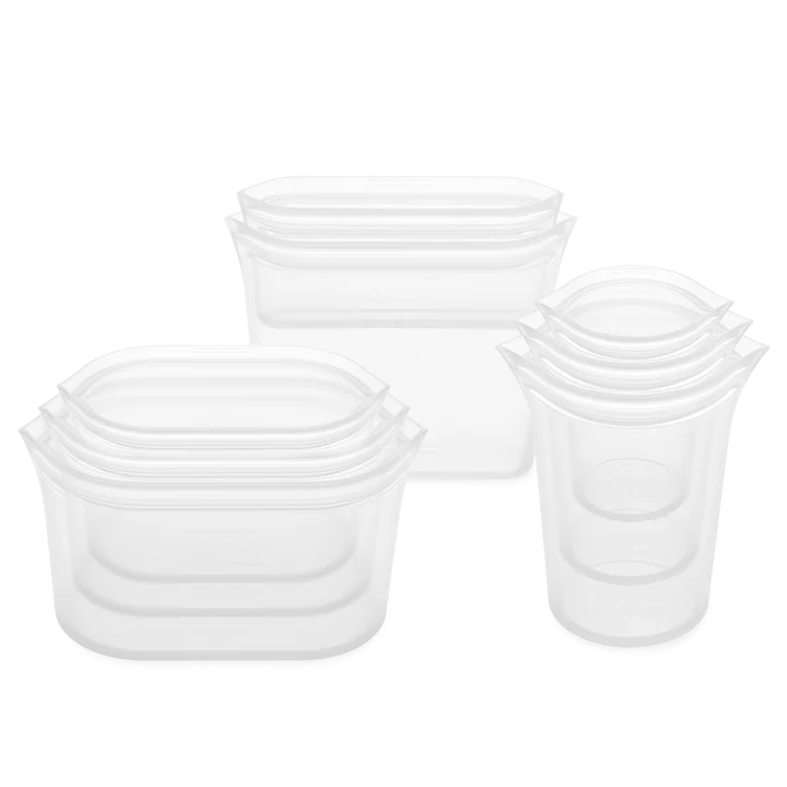Ful 8Set (2 Bag/3 Cup/3 Dish) - Frost Zip Top