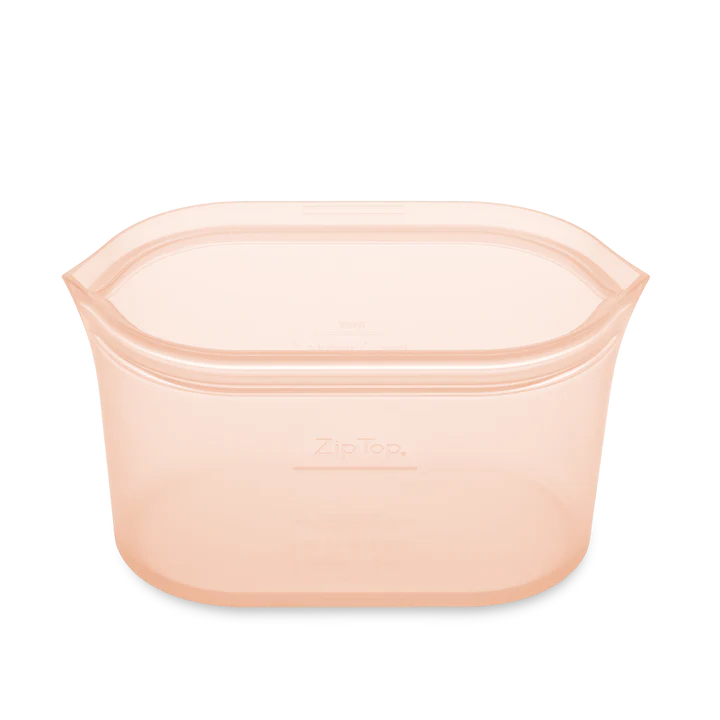 Large Dish - Peach Zip Top