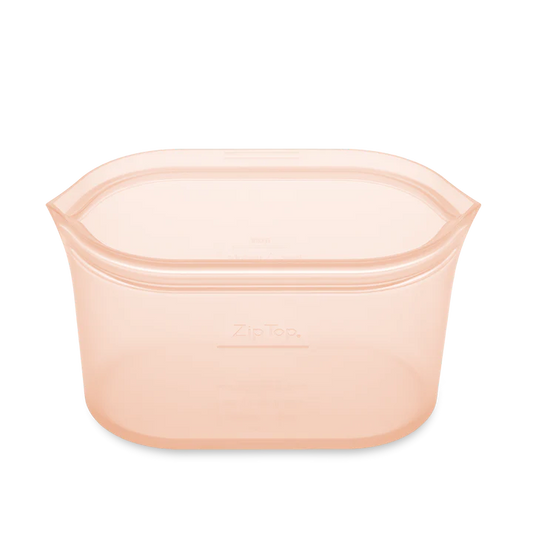 Large Dish - Peach Zip Top
