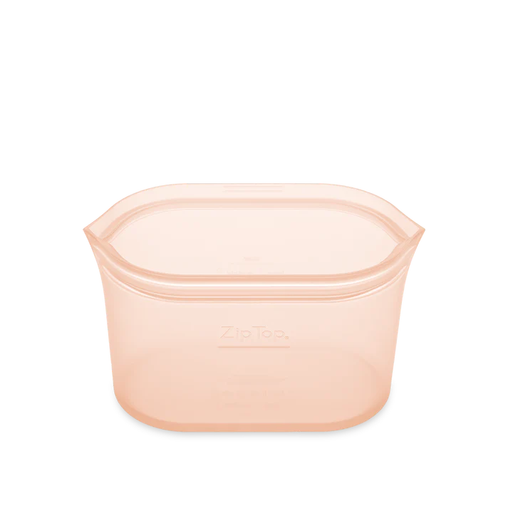 Medium Dish - Peach Zip Top