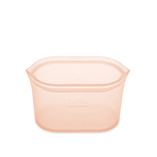 Medium Dish - Peach Zip Top